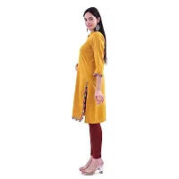 JAAMSO Royals Rayon Solid Straight Kurti for Women  Girls (Only Kurti)-thumb1