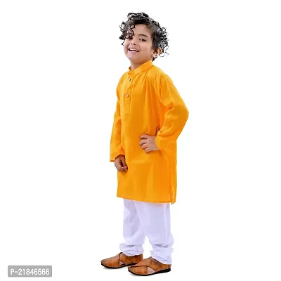 Trender Ethnic Wear Marron, Yellow And Sky Blue Color Rayon Full Sleeve Plain Kurta And One Pyjama (Pack of 4)-thumb4