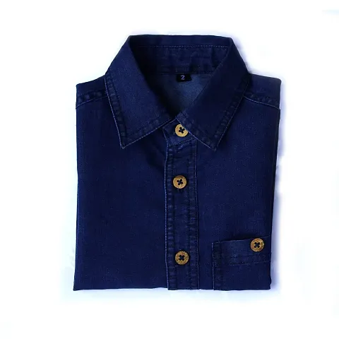 Boys denim cotton shirts 