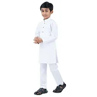 Trender Ethnic Wear Green, Yellow And White Color Rayon Full Sleeve Plain Kurta And One Pyjama (Pack of 4)-thumb3