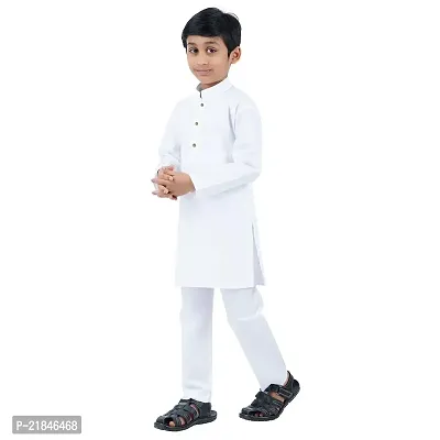 Trender Ethnic Wear Green, Yellow And White Color Rayon Full Sleeve Plain Kurta And One Pyjama (Pack of 4)-thumb4