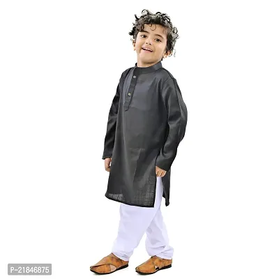 Trender Ethnic Wear Marron, Black and Green Color Rayon Full Sleeve Plain Kurta and One Pyjama (Pack of 4)-thumb3
