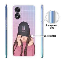 Stylish Silicon Printed Back Case Cover for Oppo A18-thumb2