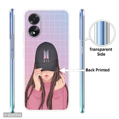 Stylish Silicon Printed Back Case Cover for Oppo A18-thumb3