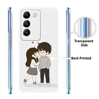 Stylish Silicon Printed Back Case Cover for Vivo T3 5G-thumb2