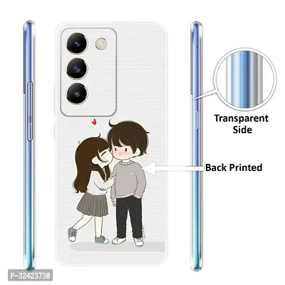 Stylish Silicon Printed Back Case Cover for Vivo T3 5G-thumb3