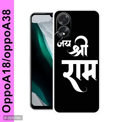 Stylish Silicon Printed Back Case Cover for Oppo A18