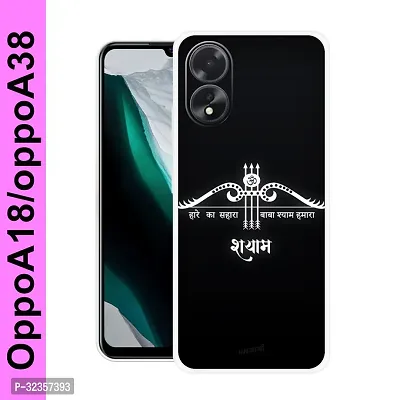 Stylish Silicon Printed Back Case Cover for Oppo A18-thumb0