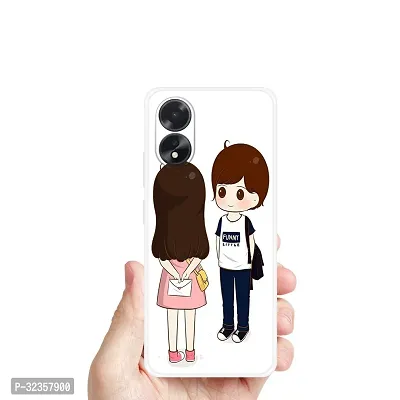 Stylish Silicon Printed Back Case Cover for Oppo A18-thumb4