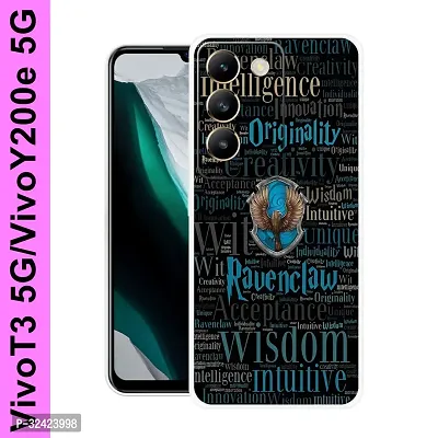 Stylish Silicon Printed Back Case Cover for Vivo T3 5G