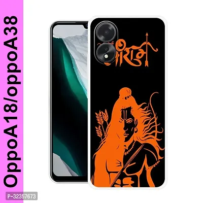 Stylish Silicon Printed Back Case Cover for Oppo A18-thumb0