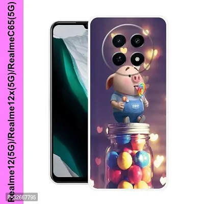 Stylish Silicon Back Cover for Realme 12 5G-thumb0