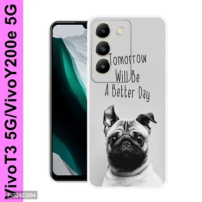 Stylish Silicon Printed Back Case Cover for Vivo T3 5G-thumb0