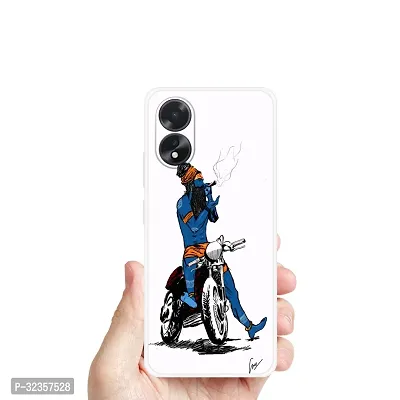 Stylish Silicon Printed Back Case Cover for Oppo A18-thumb4