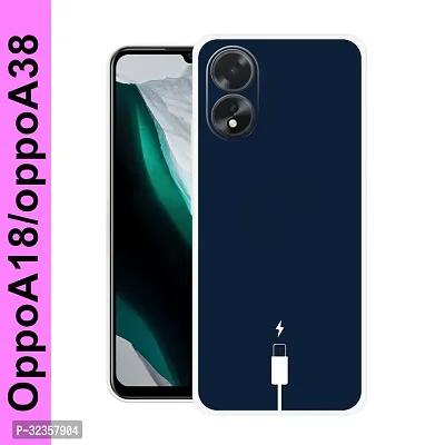 Stylish Silicon Printed Back Case Cover for Oppo A18-thumb0