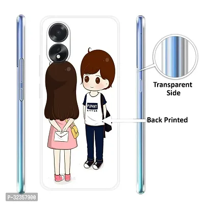 Stylish Silicon Printed Back Case Cover for Oppo A18-thumb3