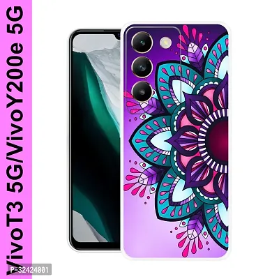 Stylish Silicon Printed Back Case Cover for Vivo T3 5G