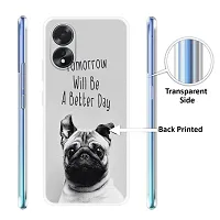 Stylish Silicon Printed Back Case Cover for Oppo A18-thumb2