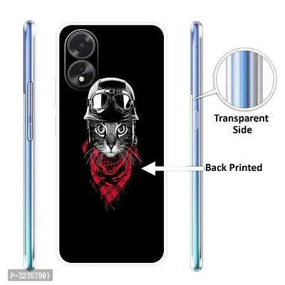 Stylish Silicon Printed Back Case Cover for Oppo A18-thumb3