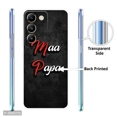 Stylish Silicon Printed Back Case Cover for Vivo T3 5G-thumb3