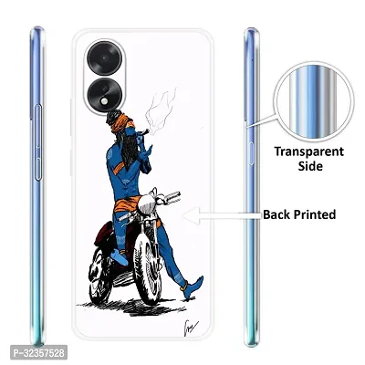 Stylish Silicon Printed Back Case Cover for Oppo A18-thumb3