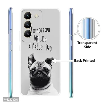 Stylish Silicon Printed Back Case Cover for Vivo T3 5G-thumb3