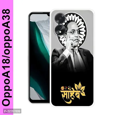 Stylish Silicon Printed Back Case Cover for Oppo A18