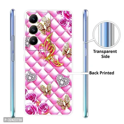 Stylish Silicon Printed Back Case Cover for Vivo T3 5G-thumb3