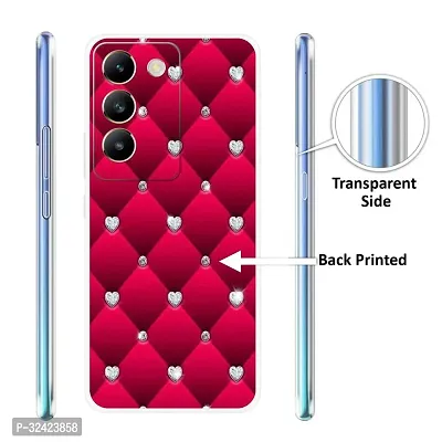 Stylish Silicon Printed Back Case Cover for Vivo T3 5G-thumb3