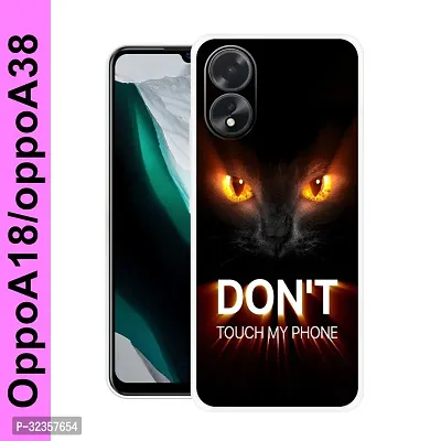 Stylish Silicon Printed Back Case Cover for Oppo A18-thumb0