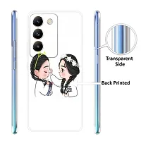 Stylish Silicon Printed Back Case Cover for Vivo T3 5G-thumb2