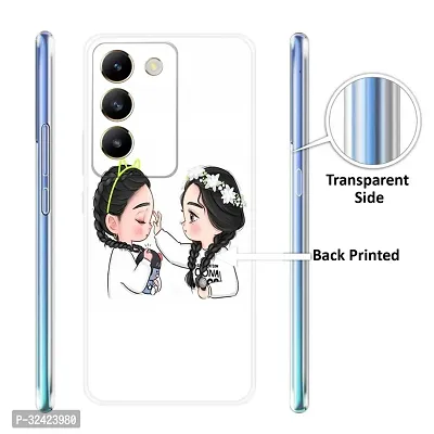 Stylish Silicon Printed Back Case Cover for Vivo T3 5G-thumb3