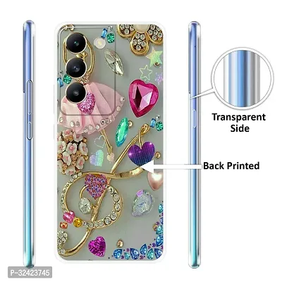 Stylish Silicon Printed Back Case Cover for Vivo T3 5G-thumb3