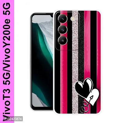 Stylish Silicon Printed Back Case Cover for Vivo T3 5G-thumb0