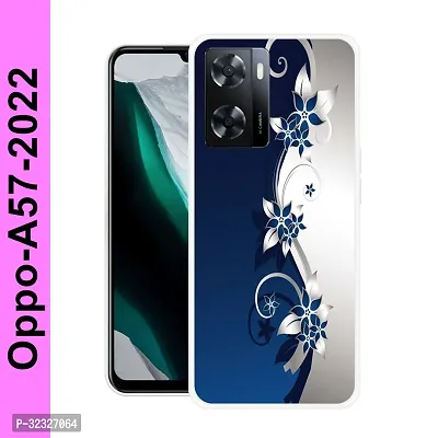 Stylish Silicon Printed Back Case Cover for Oppo A57 2022