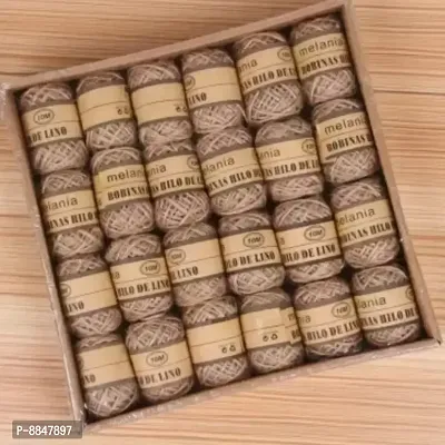 Jute Thread (Rope) for Art n Craft, DIY, Crafting and Creativity (Brown Color 10M,Pack of 6)