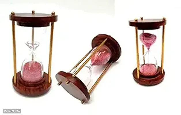 Fancy Wooden and Brass material Sand Timer