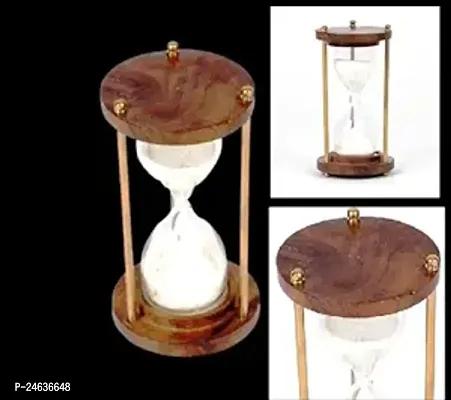 Fancy Wooden and Brass material Sand Timer