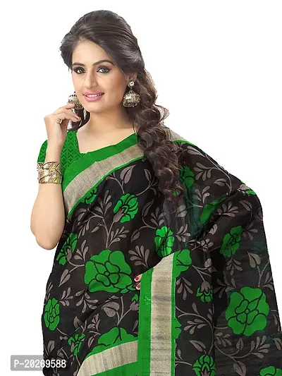 Vaamsi Stylish Tussar Silk Multicoloured Printed Saree with Blouse piece TS1030-thumb2