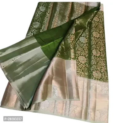 Womens Banarasi Silk Saree with Blouse Perfect for Every Occasion-thumb0