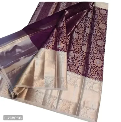 Womens Banarasi Silk Saree with Blouse Perfect for Every Occasion-thumb0