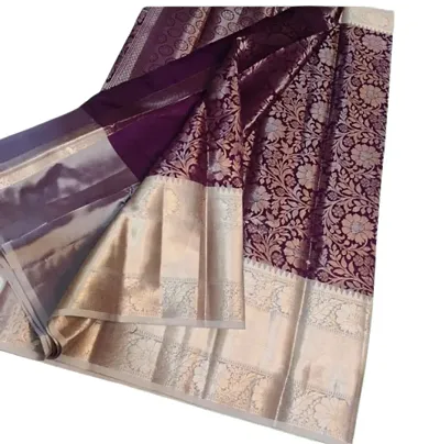 Womens Banarasi Silk Saree with Blouse Perfect for Every Occasion