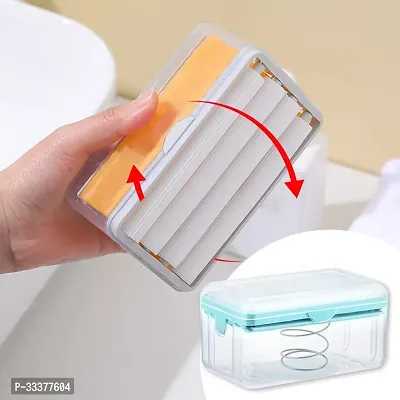 Washing Box Soap Holder with Built-in Roller for Efficient Cleaning Cloth-thumb0