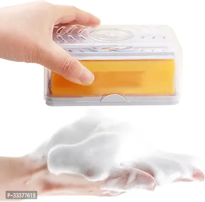 2 in 1 Soap Organizer With Roller and Drain Holes-thumb0