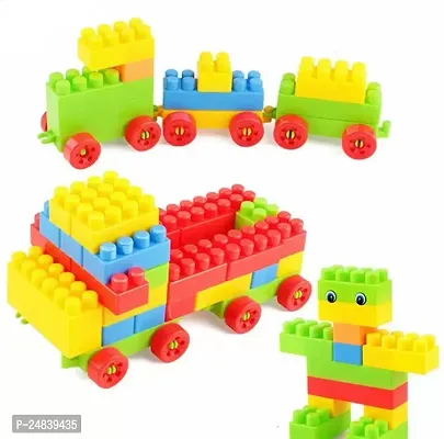 SATSUN ENTERPRISE Building blocks 60 PC for kids playing and leaning  (Multicolor)