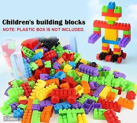 SATSUN ENTERPRISE DIY Plastic Building Blocks for Kids 60+ Pcs Assembling Shape Educational Toys  (Multicolor)