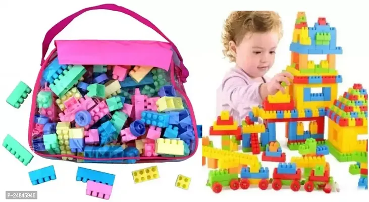 SATSUN ENTERPRISE 58+ Pcs Building Blocks Toy Set Creative Learning Educational Block Toys  (Multicolor)-thumb0