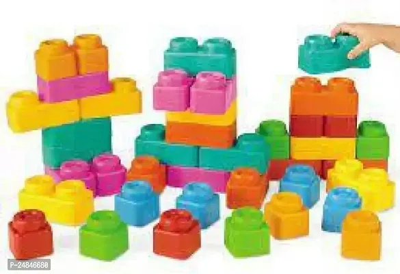SATSUN ENTERPRISE Building Blocks, Creative Learning Toy for Kids Building Block Train Toy 60 Pcs  (Multicolor)