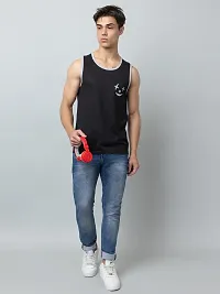 Classic Cotton Printed Gym Vest for Men, Pack of 2-thumb4