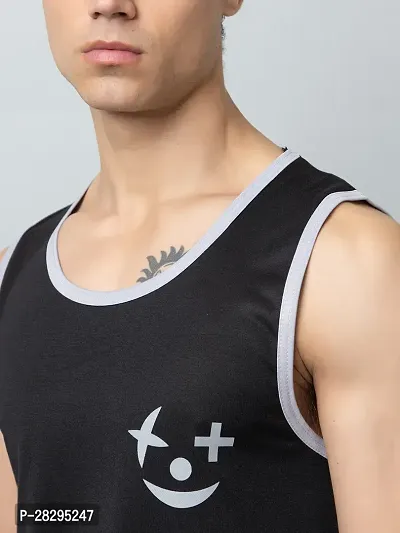 Classic Cotton Printed Gym Vest for Men, Pack of 2-thumb4